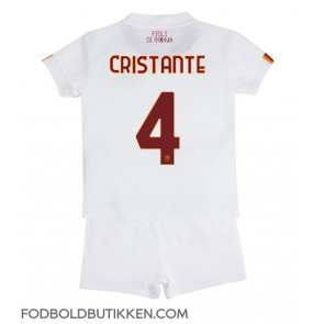 AS Roma Bryan Cristante #4 Udebanetrøje Børn 2022-23 Kortærmet (+ Korte bukser)